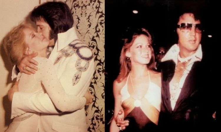 Sheila Marie Ryan with Elvis Presley during the 1970s. 